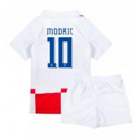 Kroatien Luka Modric #10 Heimtrikotsatz Kinder EM 2024 Kurzarm (+ Kurze Hosen)